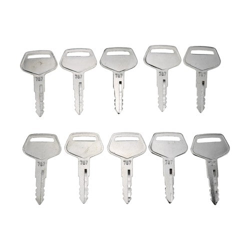 DURAFORCE 10X Keys Heavy Equipment Key 787 for Komatsu Equipment