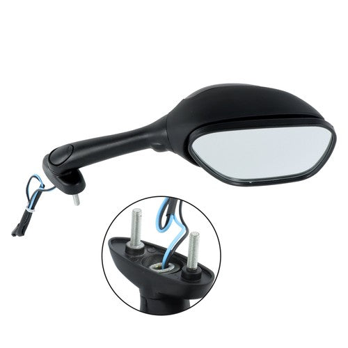 DURAFORCE Black Mirrors Smoke Turn Signals For Suzuki GSXR 600 750 1000 2005-2015