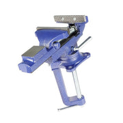 DURAFORCE 2-In-1 Bench Vise for Workbench 3.2"- Multi-Functional Portable 360° Swivel Base