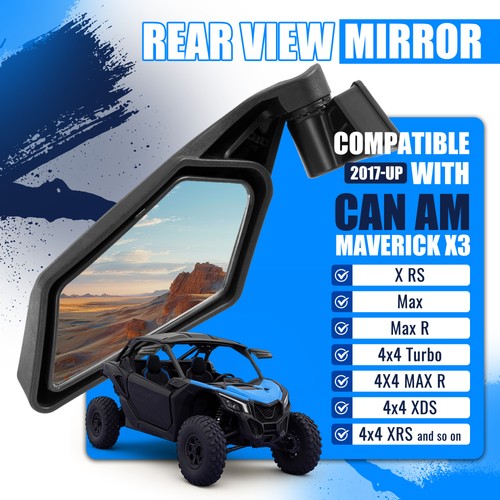 Racing Style Rear View Side Mirror for Can Am Maverick X3 Max R 2017-Up