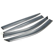 DURAFORCE NEW Window Visor Smoke Tinted Acrylic Rain Guard For Infiniti Q50 2014-2020