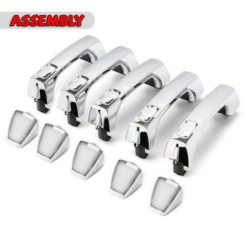 5 PCS Exterior Door Handle Assembly Replacement for Hummer H3 Alpha 06-10