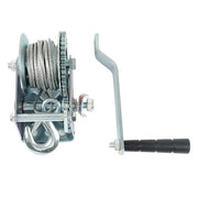 DURAFORCE 600 lbs Steel Cable Hand Winch Crank Gear Winch Atv Boat Trailer Heavy Duty