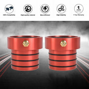 DURAFORCE 2PCS Red MG21103 Front Axle Tube Seal Pair For 87-17 Jeep Wrangler