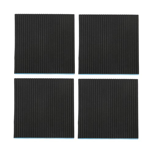 DURAFORCE 6" x 6" x 7/8" EVA Rubber Shock-absorbing Pad 4Pcs Anti Vibration Pads