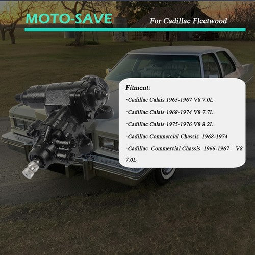 DURAFORCE For 61-76 Cadillac Fleetwood DeVille New Black Power Steering Gear Box 276502