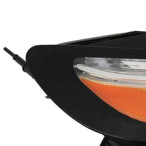 DURAFORCE Chrome Passenger Side Halogen Headlight For Jeep Cherokee 2014-18 White LED DRL