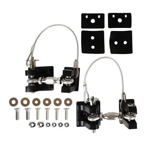 DURAFORCE Hood Latches Hood Lock 2pcs Aluminum Catch Locking Kits for Jeep Wrangler JK JL