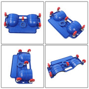 DURAFORCE Universal Rolling Knee Creeper Pad Foam Padded with Tool Tray & 5 Swivel Wheels