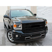 DURAFORCE Front Bumper Grille Gloss Black For GMC Sierra 1500 2014 2015 SLT Style 23254463