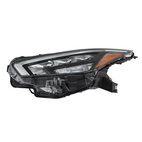 DURAFORCE Chrome For Nissan Versa 2020-2021 Left Side Headlight Replacement Clear Lens LED