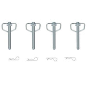 DURAFORCE 4pk Heavy-Duty 12,000 Lbs Removable D-Ring Stake Pocket For Flatbed/Trailers