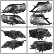 DURAFORCE Left+Right Halogen Fit For 15-20 Chevrolet Impala Headlight Headlamps Pair Black