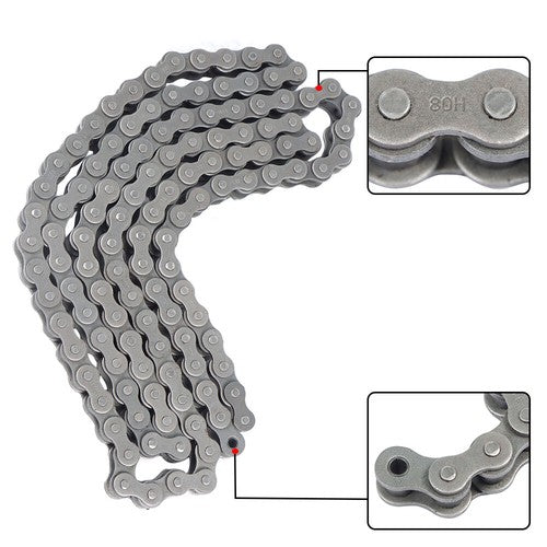DURAFORCE #80H Heavy Duty Roller Chain × 10 Feet With 1 Connector US