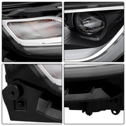 DURAFORCE Headlights Replacement Fit For Chrysler Pacifica 2021-2023 LH+RH Clear Lens LED