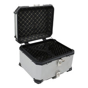 DURAFORCE 55L Silver Luggage Waterproof Tail Box Scooter Trunk Storage Top Case Motorcycle