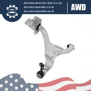 DURAFORCE Front Left Side Lower Control Arm for Infiniti Q70 Q70L M37 M56 3.7L V6 5.6L V8