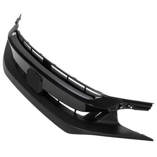 For 2019-2021 Honda Civic 3Pcs Front Upper Grille&Headlight Eyelid Molding Trim