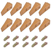DURAFORCE X290 Sharp Bucket Teeth/Tooth with K290S Flexpins Fit for Mini Excavator 10Pcs