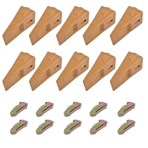 DURAFORCE X290 Sharp Bucket Teeth/Tooth with K290S Flexpins Fit for Mini Excavator 10Pcs