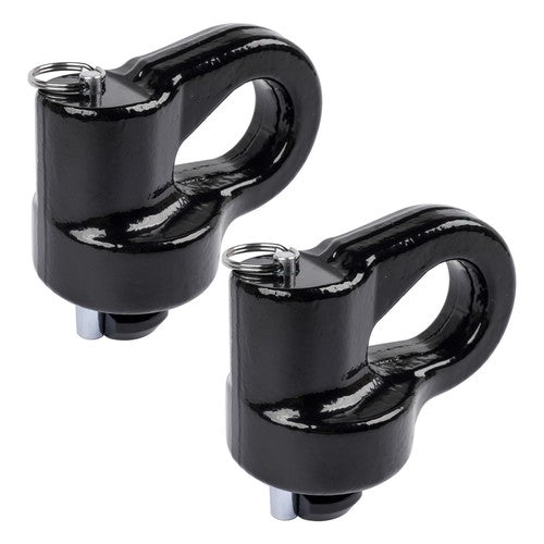 DURAFORCE Pair Gooseneck Safety Chain Anchors 60691 For Chevrolet Silverado 2500 3500 HD