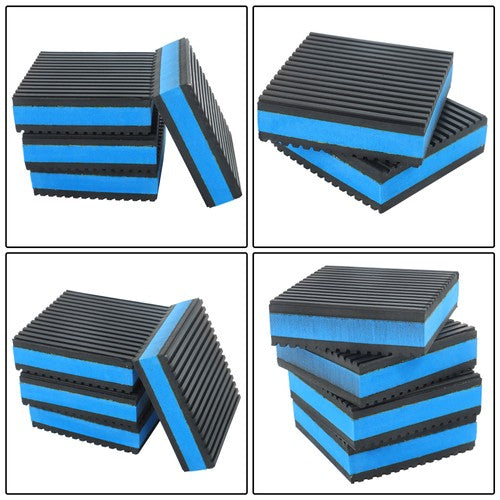DURAFORCE 8 Pack 3" x 3" x 7/8" EVA Rubber Shock-absorbing Pad Anti Vibration Pads