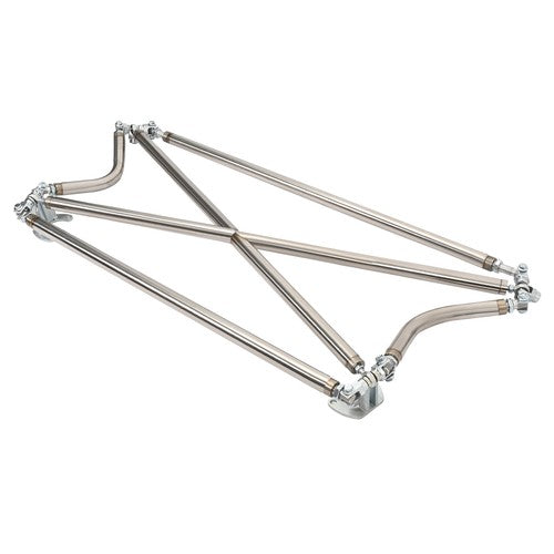 DURAFORCE Rear Racing Cross Strut Bar Stainless Steel for Honda Civic EK9 3 Doors 92-00