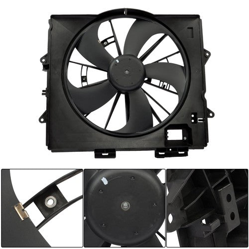 DURAFORCE 622930 Radiator Condenser Cooling Fan Assembly For Cadillac CTS 2009 2010-2013