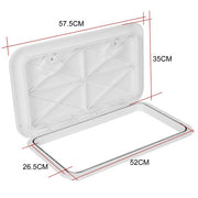 DURAFORCE 2X MARINE BOAT Deck Access HATCH & LID 24" X 14" RV Storage White