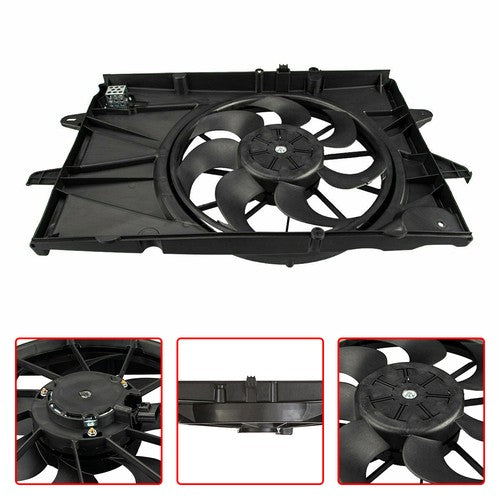 DURAFORCE 20815894 Condenser Plastic Cooling Radiator Fan Fit For 2010-17 GMC Terrain 2.4L