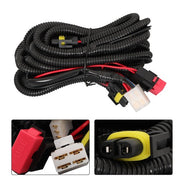 DURAFORCE Switch Bulbs Bezel Wire Harness Black Fog Light Kit For 07-10 Hyundai Elantra