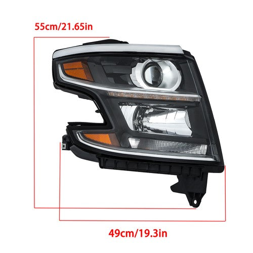 DURAFORCE Right For Chevy Tahoe/Suburban 2015-2019 2020 HID Headlight w/HID Bulbs&Ballasts