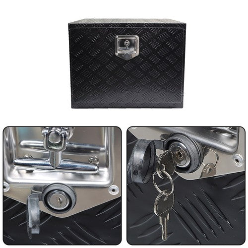 DURAFORCE 24"Aluminum Pickup Truck Underbody Bed Tool Box for Under Trailer Tool Storages