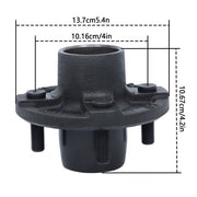 DURAFORCE Pack of 8 Trailer Axle Kits w/ 1" Round BT8 Spindle & 4 on 4" Bolt Idler Hub
