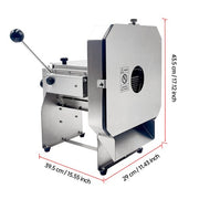 DURAFORCE Upgraded Commercial Electric Onion Potato Slicer Vegetable Fruit Cutter 0-0.4’’