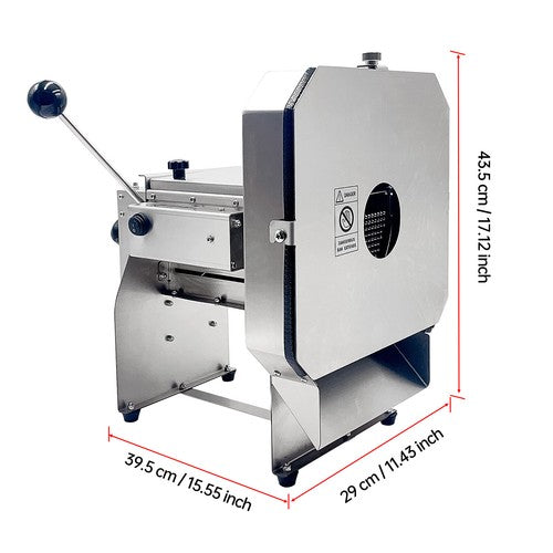 DURAFORCE Upgraded Commercial Electric Onion Potato Slicer Vegetable Fruit Cutter 0-0.4’’