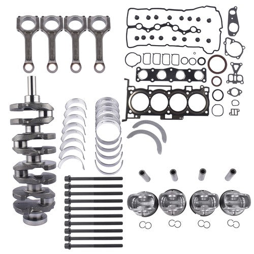 DURAFORCE Crankshaft Con Rod Gasket Set Pistons Bearing Screw Kit for Hyundai Sonata 2.0L