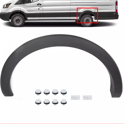 DURAFORCE Rear Left Wheel Arch Flare Molding Trim for Ford Transit 150-350HD 2015-2019