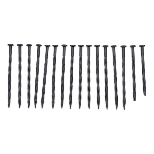 DURAFORCE 40FT Garden Edge Lawn Grass Stone Isolation Strip 16pcs Anchoring Spik US