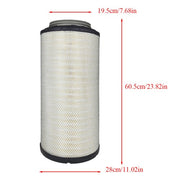 DURAFORCE 2 x Air Filter For 2010-2019 Kenworth Peterbilt 367 389 W900 WIX WA10009 P614986