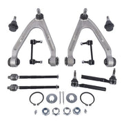 DURAFORCE 10Pcs Front Upper Control Arm w/Ball Joint Sway Bars Kit for Hummer H3 2007-2010