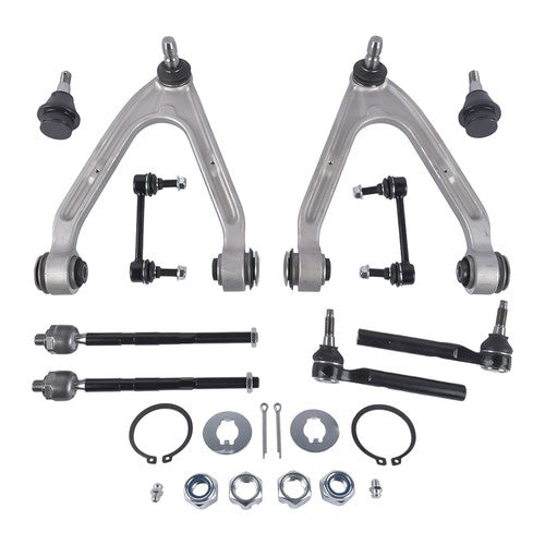 DURAFORCE 10Pcs Front Upper Control Arm w/Ball Joint Sway Bars Kit for Hummer H3 2007-2010