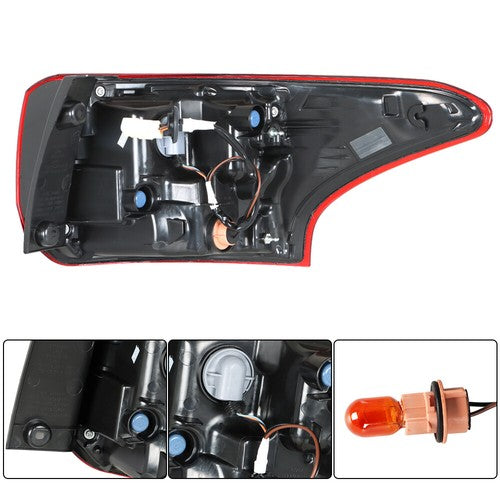 DURAFORCE Rear Tail Light Lamp Red For Mitsubishi Outlander 2016-2020 Driver Side Outer