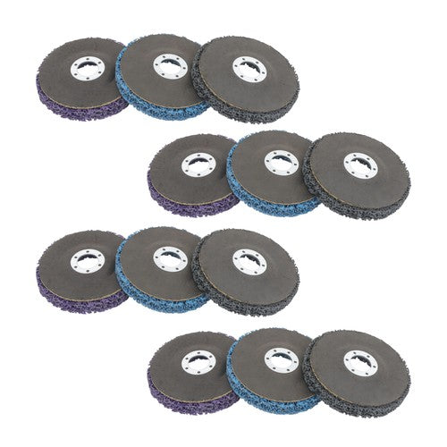 DURAFORCE Diamond Grinding Discs 4 pieces each in blue, purple 12 Packs of 4-1/2' x 7/8'
