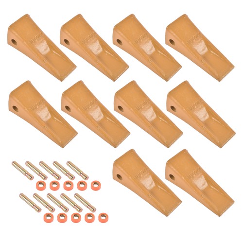 DURAFORCE 10 Sets 1U3202 Digging Bucket Teeth with Pins 8E6208 & Retainers 8E6209 for J200