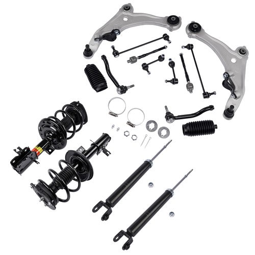 DURAFORCE For 09-14 Nissan Maxima 3.5L Front Rear Shock Control Arm Suspension Kit 16PCS