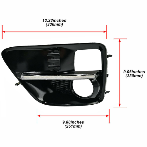 DURAFORCE LED DRL Turn Signal Fog Lights Lamps w/Wiring for 2015-2017 for Subaru WRX STI
