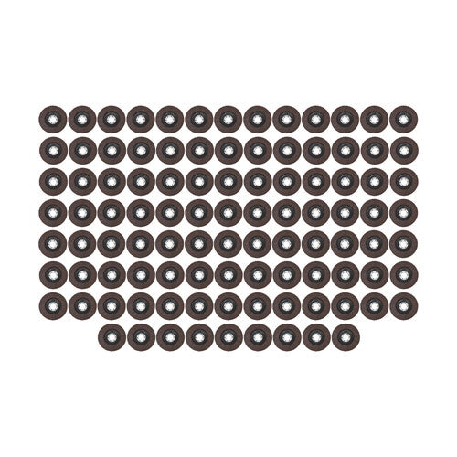 DURAFORCE 100Pack T29 Premium Zirconia Flap Disc Sanding Grinding US 4-1/2"×7/8'' 40 Grit