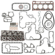 DURAFORCE Fit For Kubota V1702 V1702B Bobcat 1600 733 743 Cylinder Head & Head Gasket Kit