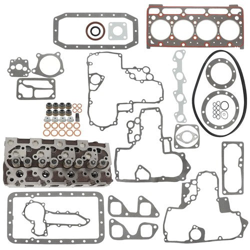 DURAFORCE Fit For Kubota V1702 V1702B Bobcat 1600 733 743 Cylinder Head & Head Gasket Kit